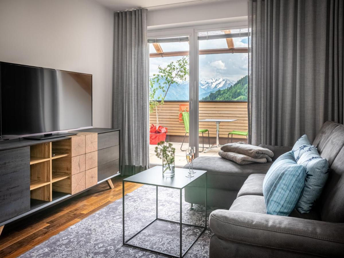Der Sonnberg Alpinlodges - Apartments Mit Seeblick, Privater Sauna Und Self Check-In Zell am See Zewnętrze zdjęcie